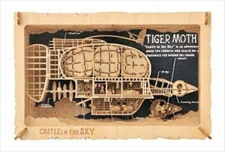 Ensky Studio Ghibli Movie Castle In The Sky Laputa Tiger Moss Paper Theater