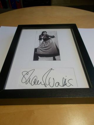 A Signed Autograph Of Shani Wallis (oliver) Does Not Include Frame.