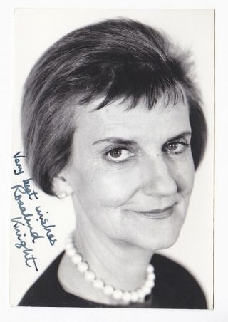 Rosalind Knight Signed Photograph - Carry On Films,  Friday Night Dinner Etc.