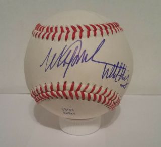 Mitch Williams Signed Autographed Baseball - W/coa Mlb Phillies Wild Thing