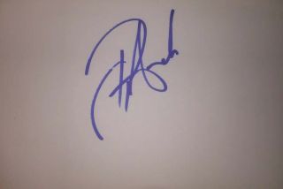 Peter Andre Signed 6x4 White Card Tv & Music Autograph Pop & Reality Tv