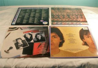 4 Paul McCartney Vinyl Record Albums,  Band On The Run,  Venus & Mars Etd 2