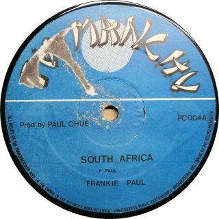 Frankie Paul " South Africa " Fu Manchu Roots Reggae Dub 12 " Vinyl Mp3