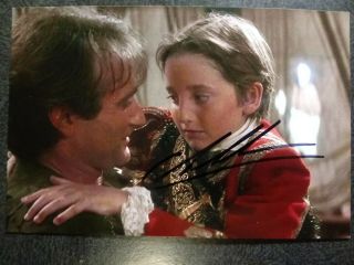 Charlie Korsmo As Jack Hand Signed Autograph 4x6 Photo With Robin Williams - Hook