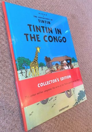 Tintin In The Congo Casterman Uk Collectors Colour Edition Hb Rare Herge Comic