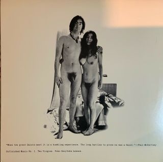 John Lennon & Yoko Ono - Unfinished Music No 1 Two Virgins Vinyl Lp Immaculate