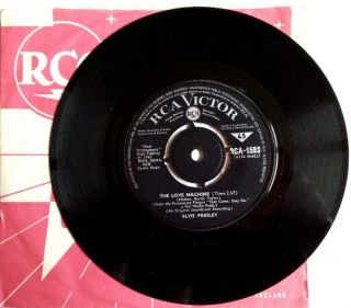 Nm/nm Elvis Presley The Love Machine B/w You Gotta Stop (rca 1593) 7 " Vinyl 45