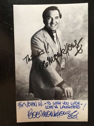 Bob Monkhouse - Comedian And Comedy Writer - Signed Photograph