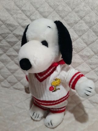 Vtg 1968 United Feature Syndicate Snoopy 11 " Plush Embroidered Woodstock Outfit