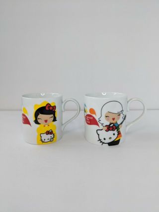 Hello Kitty Momiji Sanrio License Spread The Love Coffee Tea Cup Mug Set Of Two