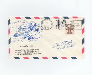 Envelope Signed By Aviator Al Atwell - Test Pilot For Nasa - U.  S.  Air Force