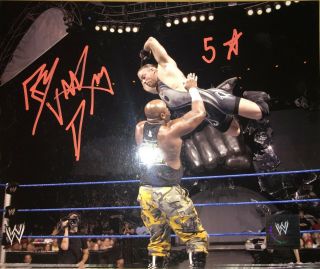 Wwe Smackdown Rvd Signed Rob Van Dam 8x10 Number 1 - 7