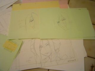 HELL GIRL JIGOKU SHOUJO Anime Genga Cel Sketch Set with layouts plus honne onna 2