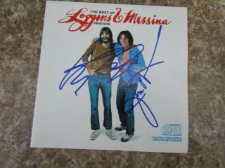 Signed Autographed Cd Booklet Kenny Loggins & Jim Messina - The Best Of Friends