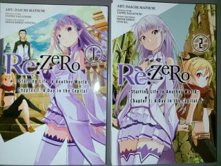 Re:zero Manga Volume 1 & 2