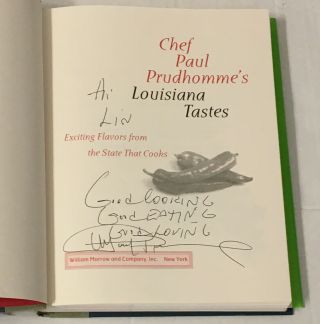 Signed Chef Paul Prudhomme 