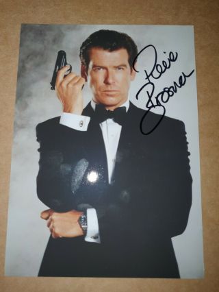 Pierce Brosnan James Bond 007 Hand Signed Photo 7x5