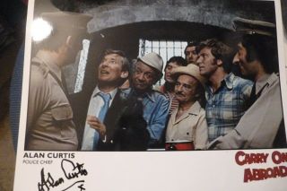 Carry On Abroad Doctor Who On The Buses Alan Curtis Hand Signed Photo