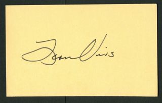 Leon Uris (d.  2003) Signed Autograph Auto 3x5 Card Author Exodus & Trinity Ic279