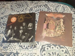 Aerosmith Vinyl Set Toys In The Attic & Get Your Wings Vg Lp Record