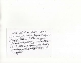 Fred Haise Hand Written 4x6 Note Legendary Apollo 13 Astronaut