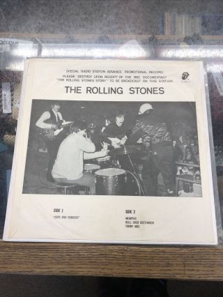 The Rolling Stones Special Radio Promo Record Blue Vinyl Lp Bootleg T - 627