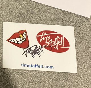 Tim Staffell Hand Signed 6x4 Queen Smile Music Band Brian May Roger Taylor