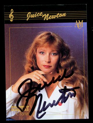 Juice Newton 60 Signed Autograph Auto 1992 Collect - A - Card Country Classics