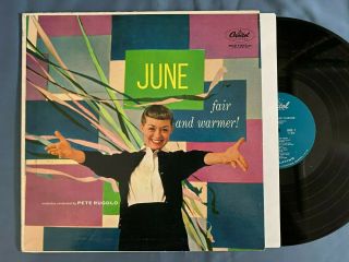 June Christy Fair And Warmer Lp T - 833 1957 Pete Rugolo