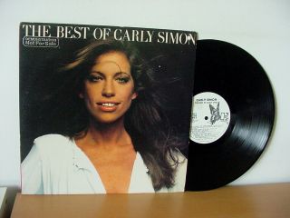 Carly Simon " The Best Of " Rare White Label Promo Lp From 1975 (elektra 7e - 1048).