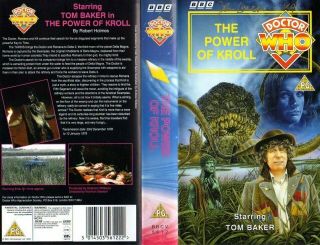 Doctor Who: The Power Of Kroll Vhs Cover Signed By John Leeson