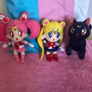 Set Of 3 Sailor Moon Plushies Plush