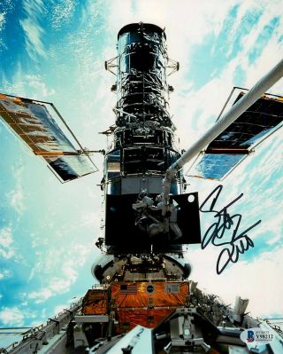 Michael L.  Smith Nasa Astronaut Hand Signed Color 8x10 W/ Bas Y98212