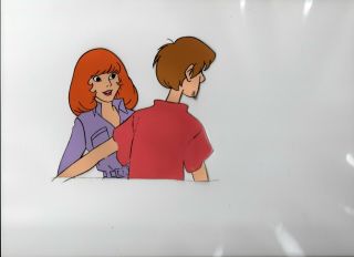 Scooby Doo Animation Cel " Daphne Shaggy " Hand Painted