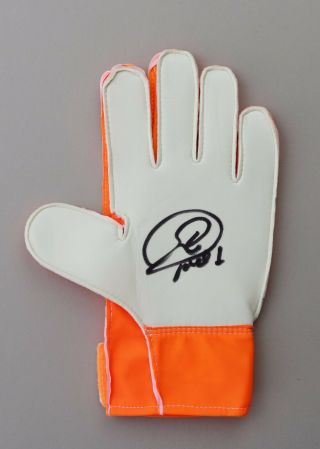 Joel Robles Signed Goalkeeper Glove Everton Autograph Memorabilia,