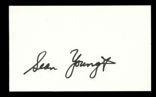 Sean Young Signed Autograph 3x5 Index Card Actor Stripes & Blade Runner R504