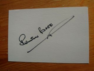 Pete Best The Beatles Drummer Hand Signed Autographed Card Lennon