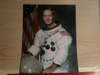 James Mcdivitt Signed Photo Astronaut Who Flew On The Gemini & Apollo Missions