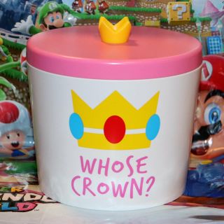 Nintendo World Mario Bros.  Princess Peach Crown Plastic Case Box Usj L/e