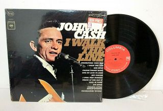 Johnny Cash - I Walk The Line Lp In Shrink,  Columbia 2 - Eye Cs 8990,  Nm Beauty