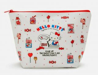 Hello Kitty Sanrio Xtra - Large Cosmetic Pouch/case Size: 11.  81 " X 4.  33 " X 7.  87 "