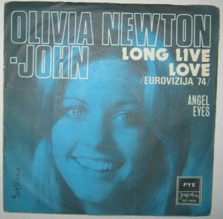 Olivia Newton John - Long Live Love - Rare & Unique Yugoslavian 7 " Ps - Diff Sleeve