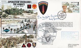 44/4c Operation Overland Armies Signed E M Makgill Crichton At Normandy 1944