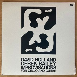 David Holland Derek Bailey Improvisations Foe Cello And Guitar Japan Lp Ecm
