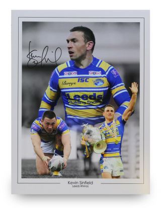 Kevin Sinfield Signed 16x12 Photo Leeds Rhinos Autograph Memorabilia,
