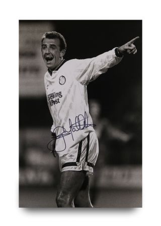 Gary Mcallister Signed 12x8 Photo Leeds United Autograph Memorabilia