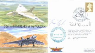 Vrt1 Raf Avro Vulcan Cover Signed Pilot Bill Burnett