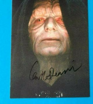 Ian Mcdiarmid Autograph | Emperor Palpatine Star Wars | Hand - Signed