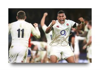 Nathan Hughes Signed 12x8 Photo England Rugby Autograph Memorabilia