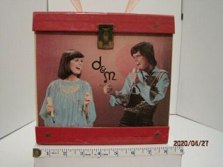 Donnie And Marie Osmond 45 Record Case Peerless Vidtronic Corp.
